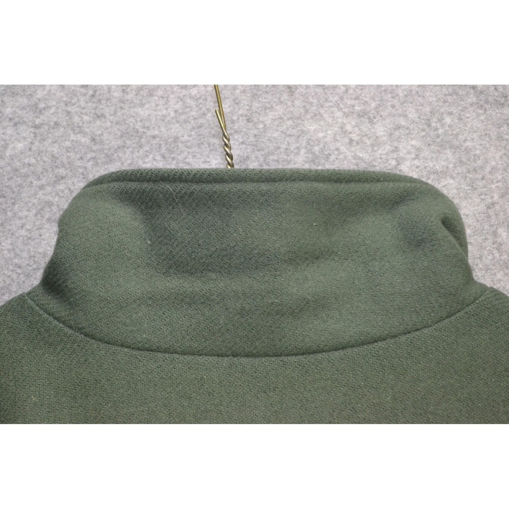 Vintage Woolrich Jacket Womens M Hunter Green Wool Bomber Zip Lined Made USA 80s - Picture 12 of 16